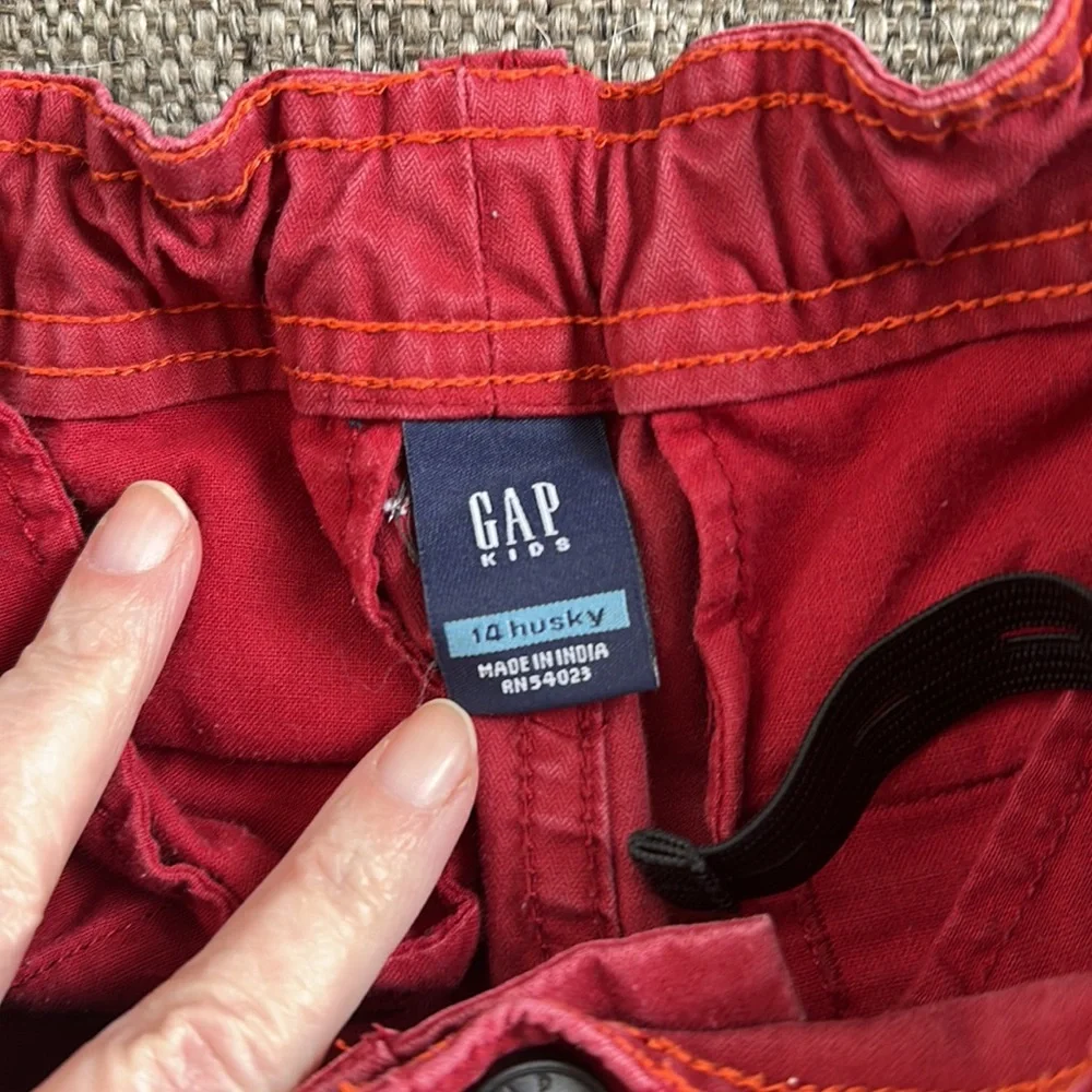 Gap Kids Boys Red Husky Cargo Shorts Size 14